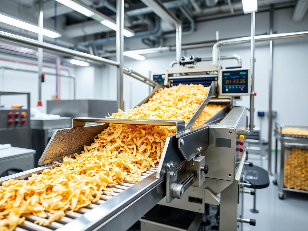 Optical sorting line for dehydrated flakes